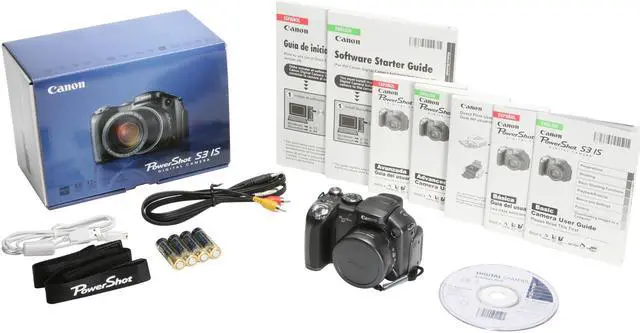 Alt view image 15 of 15 - Canon S3 IS Black 6.0 MP 12X Optical Zoom Digital Camera