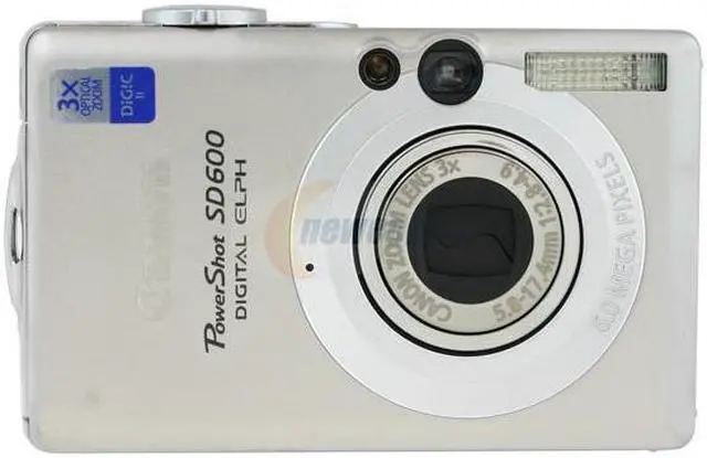 Alt view image 3 of 9 - Canon PowerShot SD600 Silver 6.0 MP 3X Optical Zoom Digital Camera