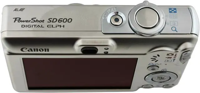 Alt view image 5 of 9 - Canon PowerShot SD600 Silver 6.0 MP 3X Optical Zoom Digital Camera