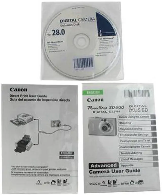 Alt view image 8 of 9 - Canon PowerShot SD600 Silver 6.0 MP 3X Optical Zoom Digital Camera