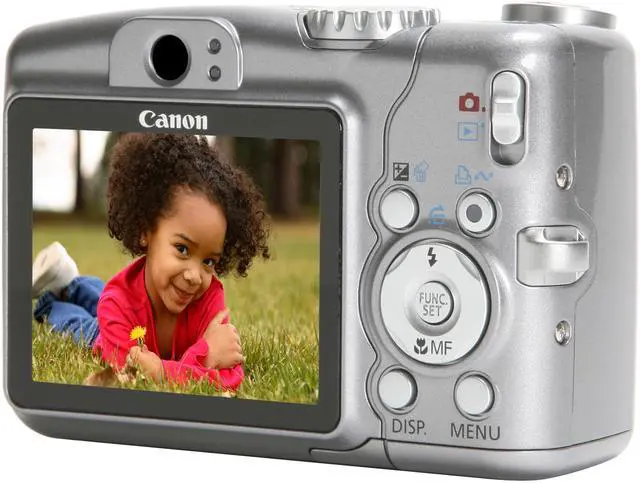 Alt view image 5 of 11 - Canon PowerShot A710 IS Silver 7.1 MP 6X Optical Zoom Digital Camera