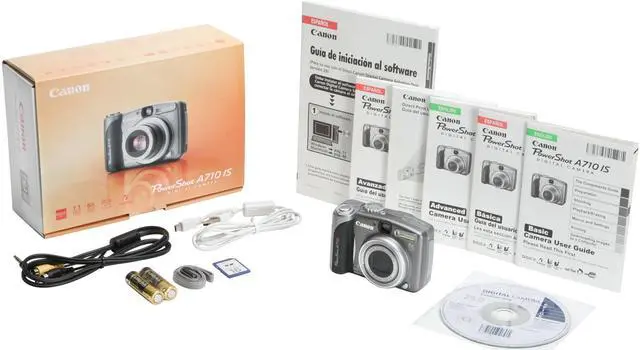 Alt view image 11 of 11 - Canon PowerShot A710 IS Silver 7.1 MP 6X Optical Zoom Digital Camera