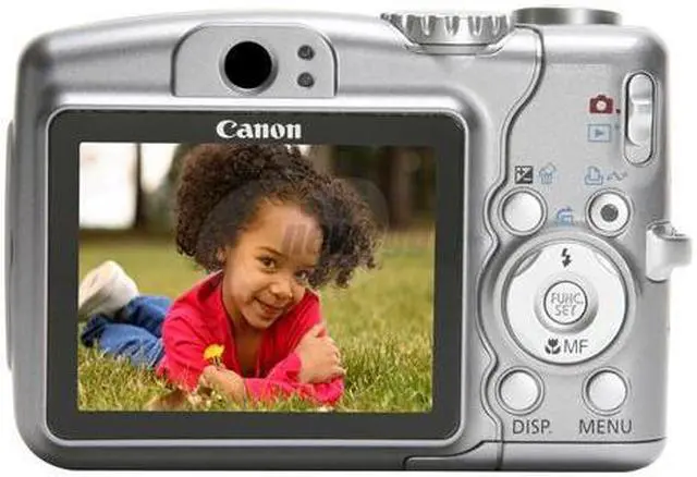 Alt view image 4 of 11 - Canon PowerShot A710 IS Silver 7.1 MP 6X Optical Zoom Digital Camera