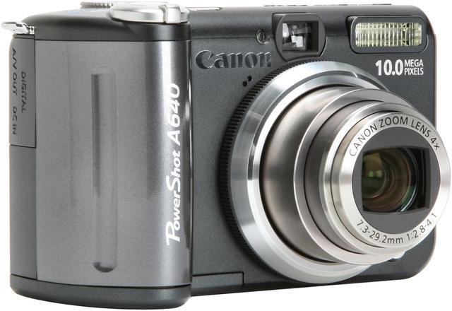 Alt view image 7 of 13 - Canon PowerShot A640 Black 10.0 MP 4X Optical Zoom Digital Camera