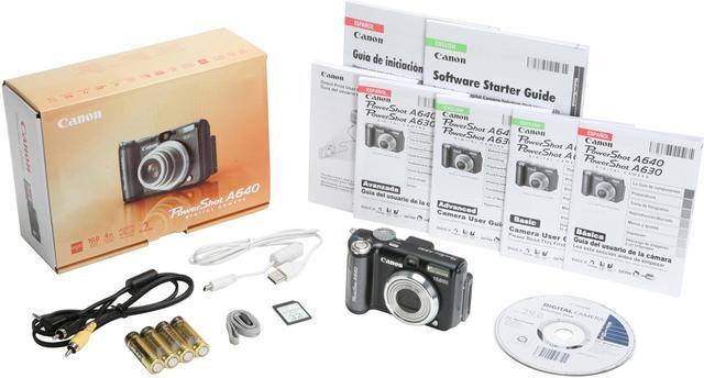 Alt view image 13 of 13 - Canon PowerShot A640 Black 10.0 MP 4X Optical Zoom Digital Camera