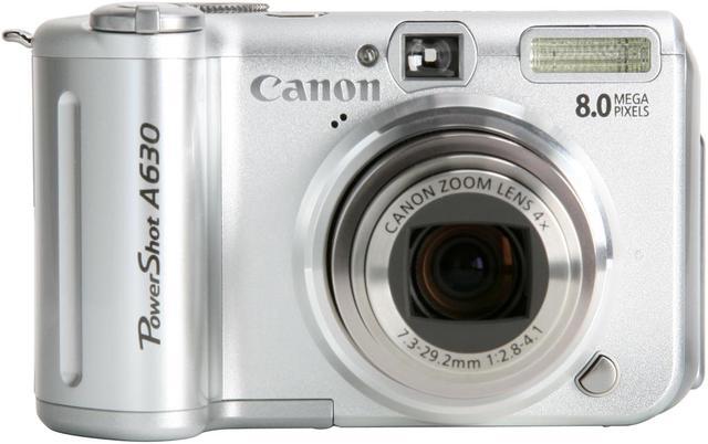 Alt view image 8 of 13 - Canon PowerShot A630 Silver 8.0 MP 4X Optical Zoom Digital Camera