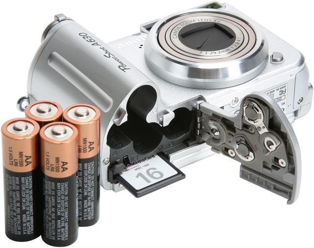 Alt view image 12 of 13 - Canon PowerShot A630 Silver 8.0 MP 4X Optical Zoom Digital Camera