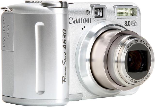 Alt view image 7 of 13 - Canon PowerShot A630 Silver 8.0 MP 4X Optical Zoom Digital Camera