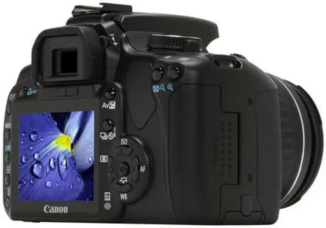 Alt view image 5 of 13 - Canon EOS Rebel XTi Black 10.10 MP Digital SLR Camera w/EF-S 18-55mm f/3.5-5.6 II Lens