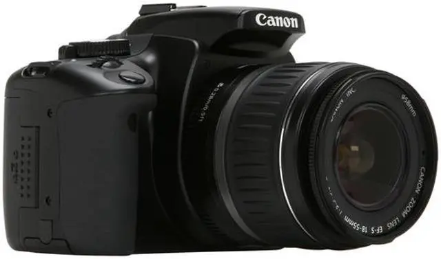 Alt view image 7 of 13 - Canon EOS Rebel XTi Black 10.10 MP Digital SLR Camera w/EF-S 18-55mm f/3.5-5.6 II Lens