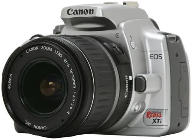 Main image of Canon EOS Rebel XTi Silver 10.10 MP Digital SLR Camera w/EF-S 18-55mm f/3.5-5.6 II Lens