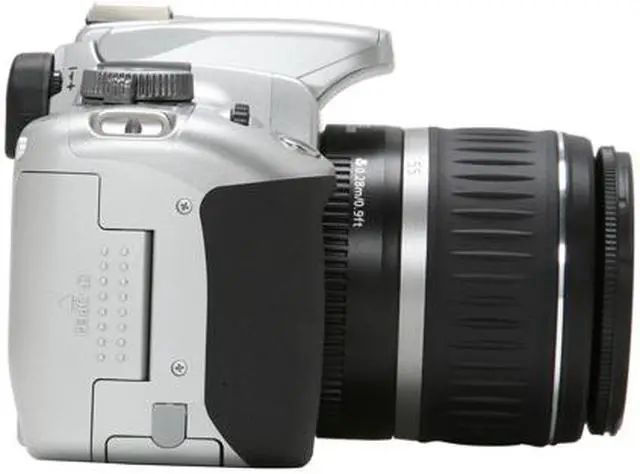 Alt view image 6 of 13 - Canon EOS Rebel XTi Silver 10.10 MP Digital SLR Camera w/EF-S 18-55mm f/3.5-5.6 II Lens