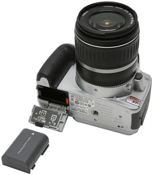 Alt view image 12 of 13 - Canon EOS Rebel XTi Silver 10.10 MP Digital SLR Camera w/EF-S 18-55mm f/3.5-5.6 II Lens