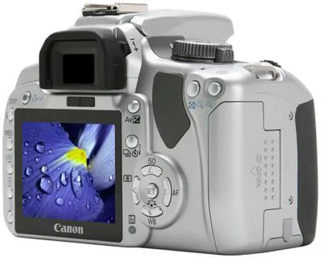 Alt view image 5 of 13 - Canon EOS Rebel XTi Silver 10.10 MP Digital SLR Camera - Body Only