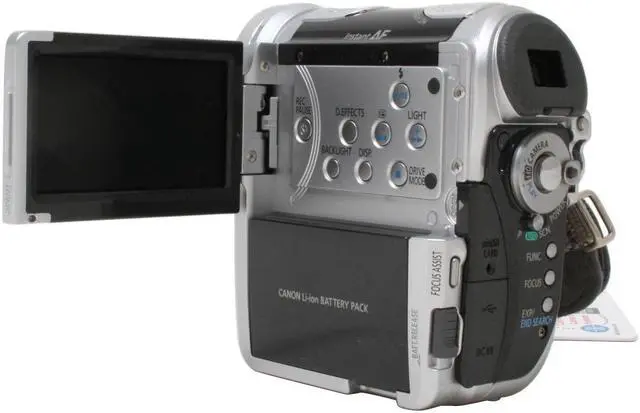 Alt view image 5 of 13 - Canon HV10 Black&Silver 1/2.7" CMOS 2.7" 211K LCD 10X Optical Zoom High Definition MiniDV Camcorder