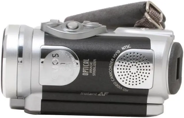 Alt view image 8 of 13 - Canon HV10 Black&Silver 1/2.7" CMOS 2.7" 211K LCD 10X Optical Zoom High Definition MiniDV Camcorder