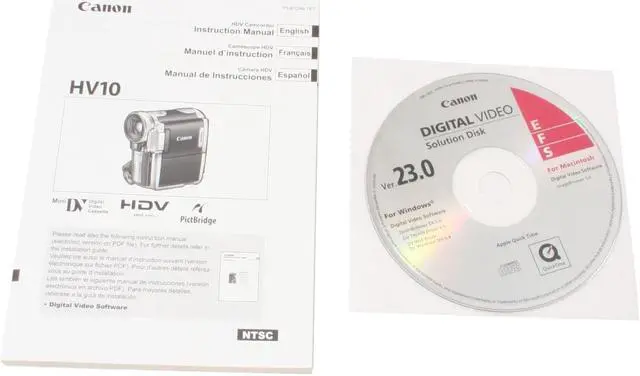 Alt view image 12 of 13 - Canon HV10 Black&Silver 1/2.7" CMOS 2.7" 211K LCD 10X Optical Zoom High Definition MiniDV Camcorder