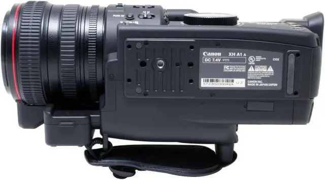 Alt view image 6 of 10 - Canon XH A1 Black 1/3" 3CCD 2.8" LCD 20X Optical Zoom High Definition Professional Camcorder