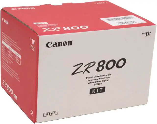 Alt view image 10 of 10 - Canon ZR800 Silver 2.7"LCD 35X Optical Zoom Digital Camcorder