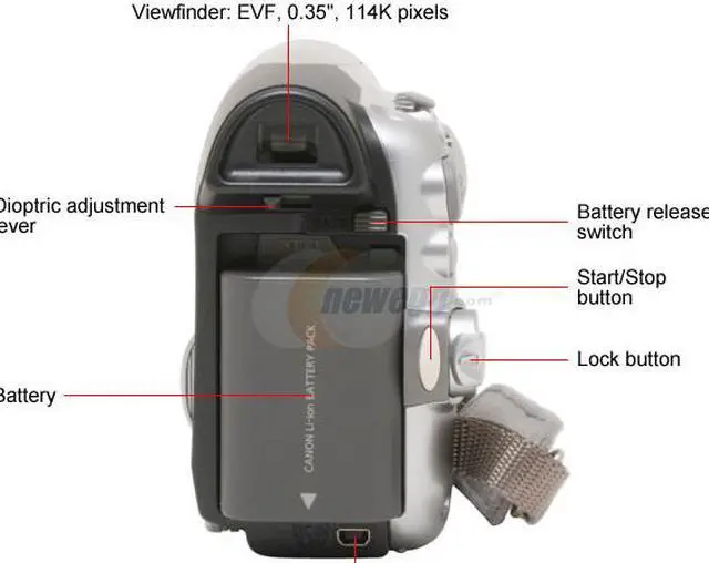 Alt view image 7 of 13 - Canon ZR850 Silver 2.7"LCD 35X Optical Zoom Digital Camcorder