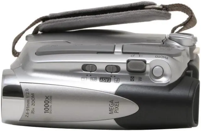 Alt view image 8 of 13 - Canon ZR850 Silver 2.7"LCD 35X Optical Zoom Digital Camcorder