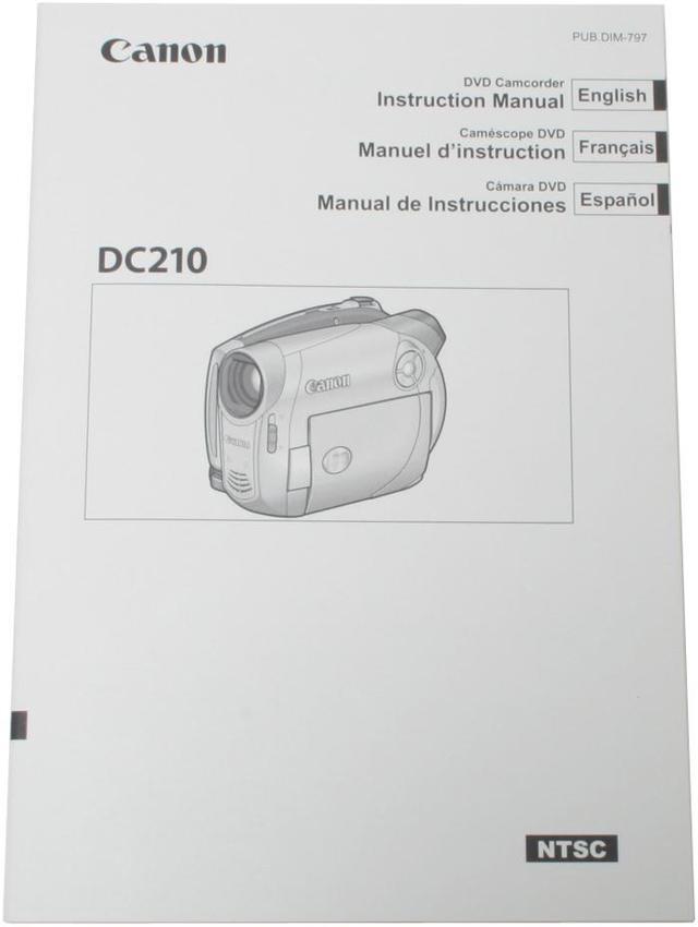Alt view image 12 of 13 - Canon DC210 Silver 35X Optical Zoom DVD Digital Camcorder