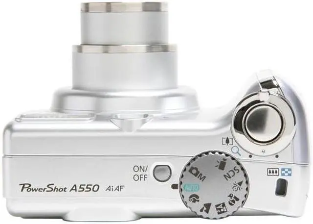 Alt view image 9 of 11 - Canon PowerShot A550 Silver 7.1 MP 4X Optical Zoom Digital Camera