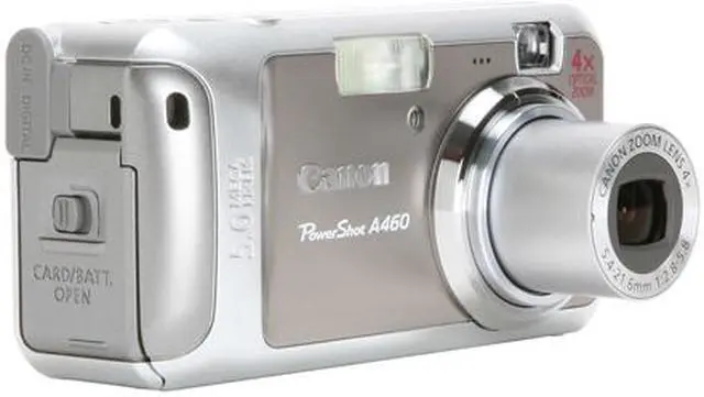 Alt view image 7 of 11 - Canon PowerShot A460 Gray 5.0 MP 4X Optical Zoom Digital Camera