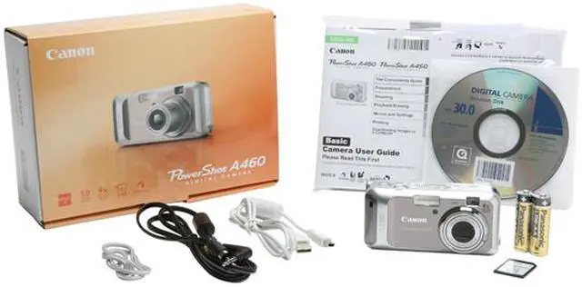Alt view image 11 of 11 - Canon PowerShot A460 Gray 5.0 MP 4X Optical Zoom Digital Camera
