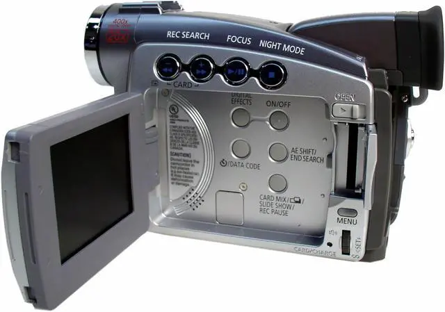 Alt view image 4 of 11 - Canon ZR85 MiniDV 1/6" CCD, 680K pixels 2.5" 112K TFT LCD 20X Optical Zoom MiniDV Camcorder