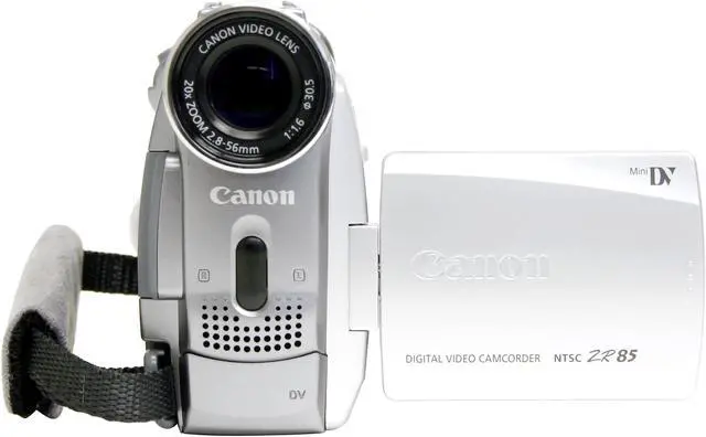 Alt view image 7 of 11 - Canon ZR85 MiniDV 1/6" CCD, 680K pixels 2.5" 112K TFT LCD 20X Optical Zoom MiniDV Camcorder