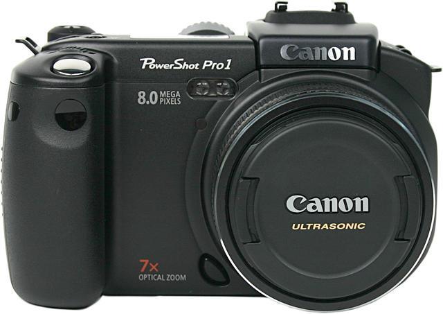 Alt view image 3 of 9 - Canon PowerShot Pro1 Black 8.0MP 7X Optical Zoom 28mm Wide Angle Digital Camera