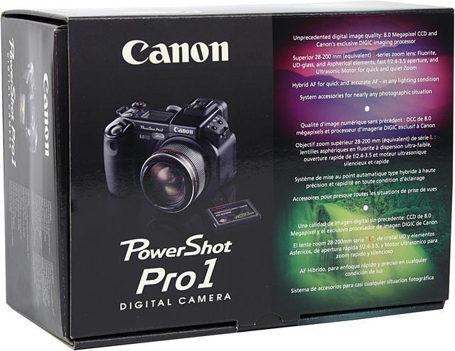 Alt view image 9 of 9 - Canon PowerShot Pro1 Black 8.0MP 7X Optical Zoom 28mm Wide Angle Digital Camera
