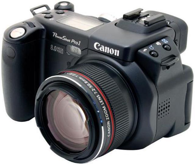 Alt view image 2 of 9 - Canon PowerShot Pro1 Black 8.0MP 7X Optical Zoom 28mm Wide Angle Digital Camera