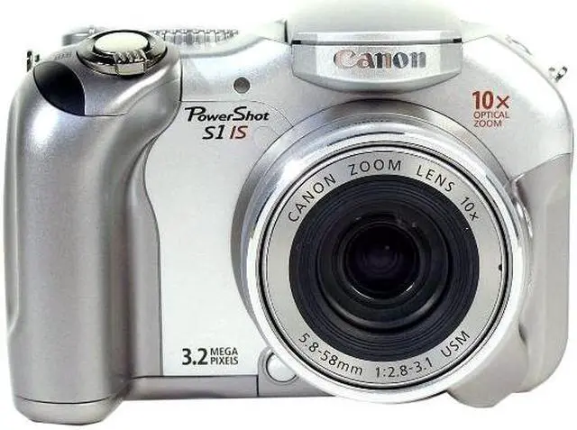 Alt view image 2 of 9 - Canon PowerShot S1 IS Silver 3.2MP 10X Optical Zoom Digital Camera