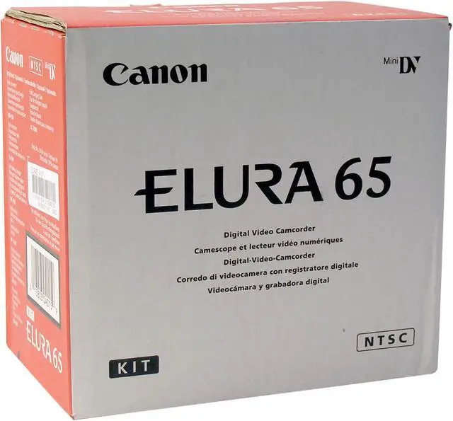 Alt view image 12 of 12 - Canon ELURA 65 1/4.5" CCD 2.5" 123K LCD 16X Optical Zoom MiniDV Camcorder