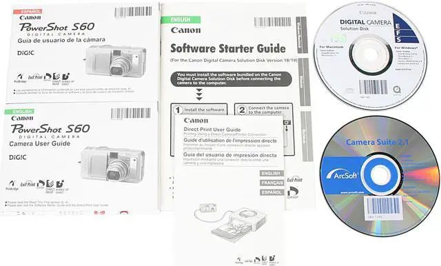 Alt view image 8 of 10 - Canon PowerShot S60 Silver 5.0MP 3.6X Optical Zoom 28mm Wide Angle Digital Camera