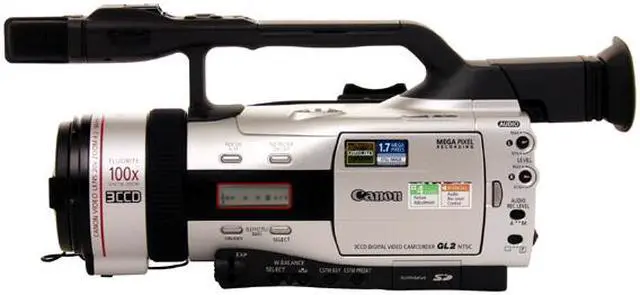 Alt view image 5 of 9 - Canon GL2 3CCD 2.5"LCD 20X Optical Zoom Professional Camcorder