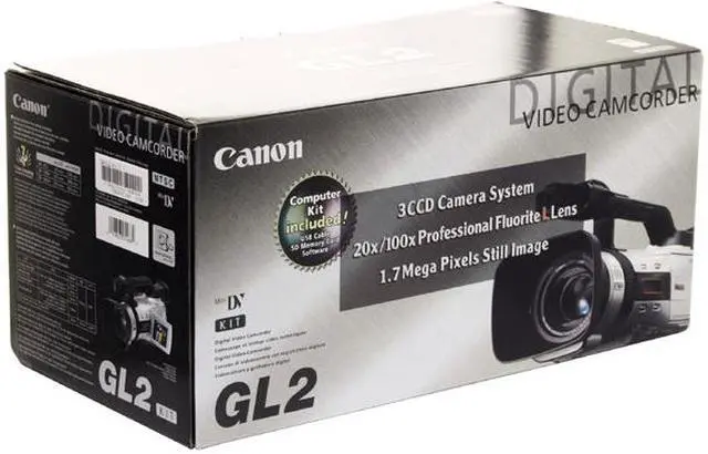 Alt view image 9 of 9 - Canon GL2 3CCD 2.5"LCD 20X Optical Zoom Professional Camcorder
