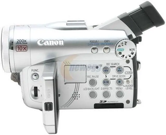 Alt view image 4 of 10 - Canon Optura 50 1/3.4" 2.2 Megapixel CCD 2.5" LCD 10X Optical Zoom MiniDV Camcorder