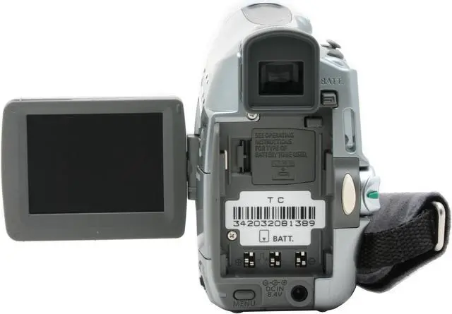 Alt view image 5 of 10 - Canon ZR300 1/6" 680K CCD 2.4" 112K LCD LCD 22X Optical Zoom MiniDV Camcorder