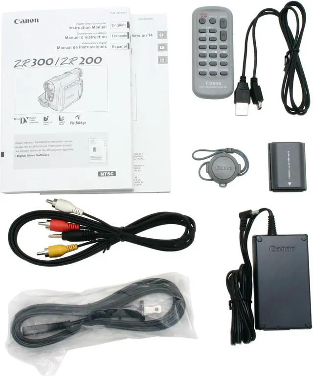 Alt view image 9 of 10 - Canon ZR200 680,000 pixels 2.4" 112K TFT LCD 20X Optical Zoom MiniDV Camcorder
