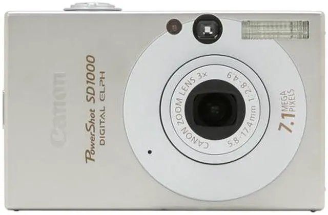 Alt view image 8 of 11 - Canon PowerShot SD1000 Silver 7.1 MP 3X Optical Zoom Digital Camera