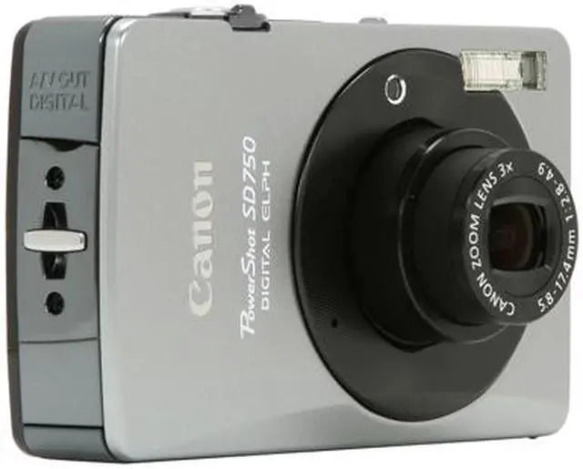 Alt view image 7 of 11 - Canon PowerShot SD750 Black 7.1 MP 3X Optical Zoom Digital Camera