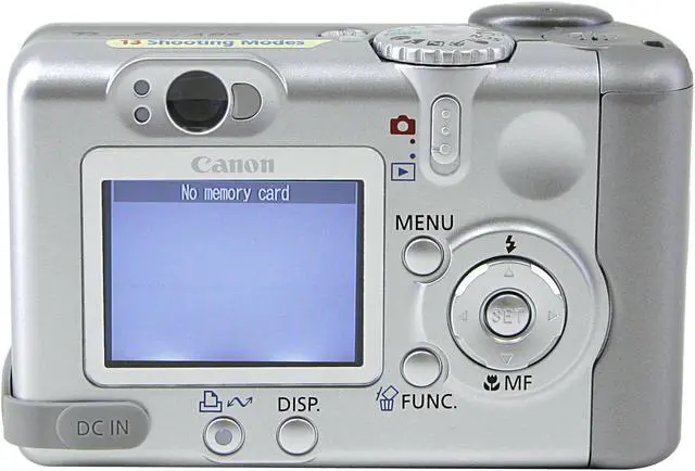 Alt view image 7 of 10 - Canon PowerShot A85 Silver 4.0 MP 3X Optical Zoom Digital Camera