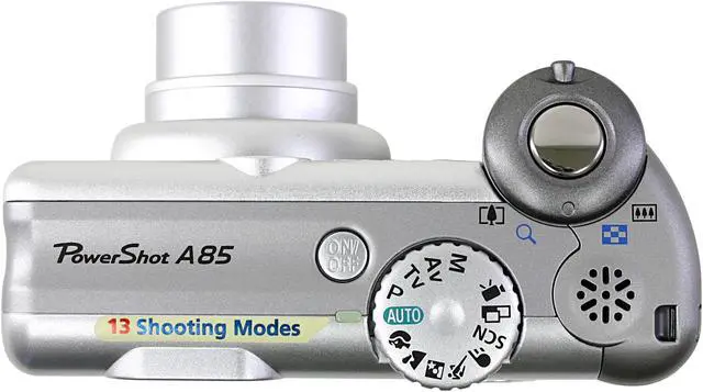 Alt view image 8 of 10 - Canon PowerShot A85 Silver 4.0 MP 3X Optical Zoom Digital Camera