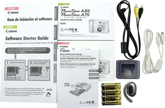 Alt view image 9 of 10 - Canon PowerShot A85 Silver 4.0 MP 3X Optical Zoom Digital Camera