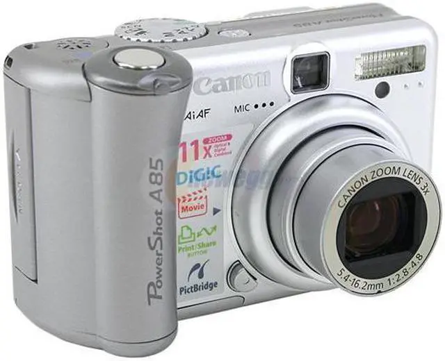 Main image of Canon PowerShot A85 Silver 4.0 MP 3X Optical Zoom Digital Camera