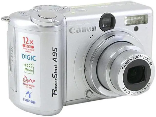 Main image of Canon A95 Silver 5.0MP 3X Optical Zoom Digital Camera