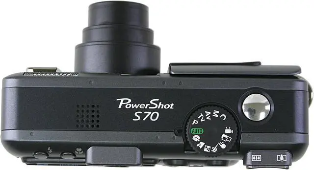 Alt view image 8 of 10 - Canon PowerShot S70 Black 7.1MP 3.6X Optical Zoom 28mm Wide Angle Digital Camera